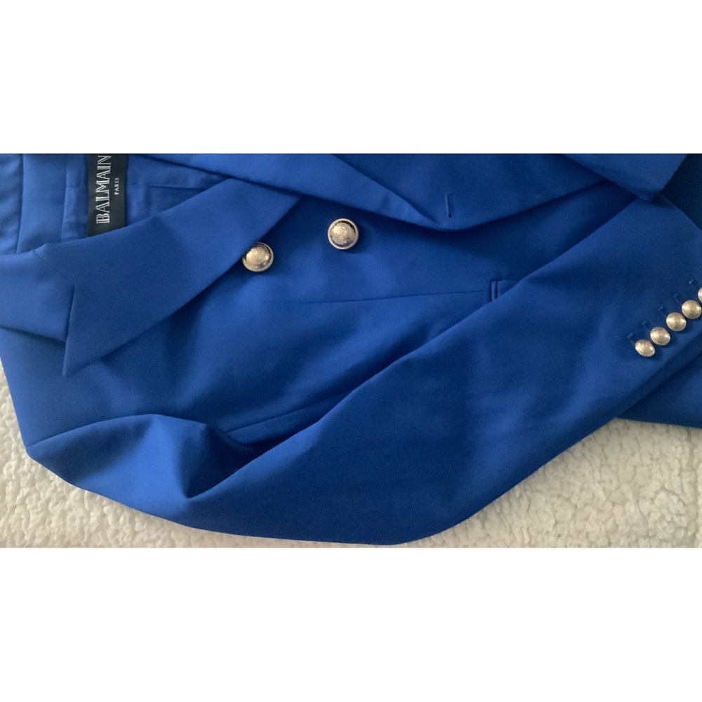 Balmain wool royal blue blazer